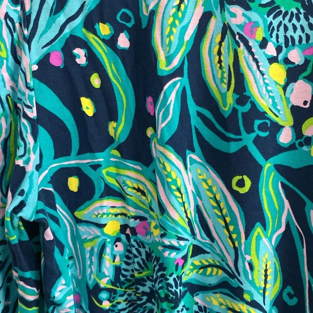 Lilly Pulitzer Vibrant Blue Patterned Dress XS - Picture 7 of 8